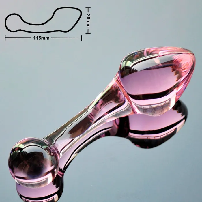 Anal CHASTITY CAGE CO Pink Crystal Butt Plugs
