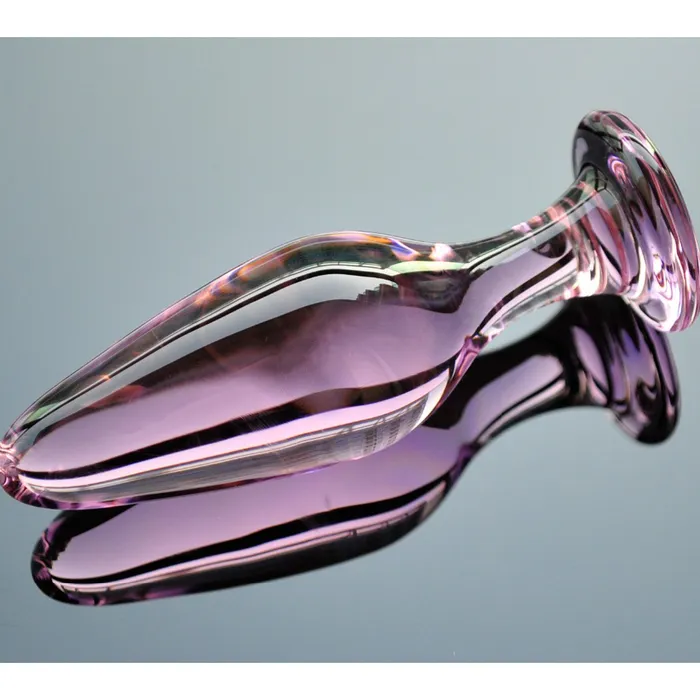 Anal CHASTITY CAGE CO Pink Crystal Butt Plugs