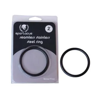 Anal Landco Spartacus Seamless Stainless Ring 2 Silver Black