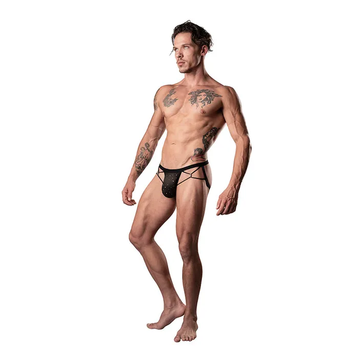 Anal Mp Show Stopper Jock Silver Mesh Dot Sm Male Power