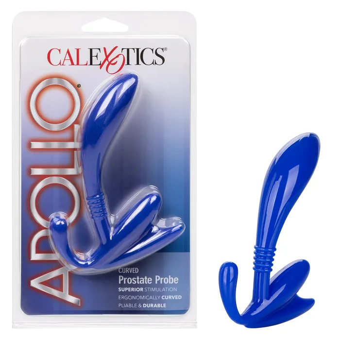 Apollo Curved Prostate Probe Blue CalExotics Anal