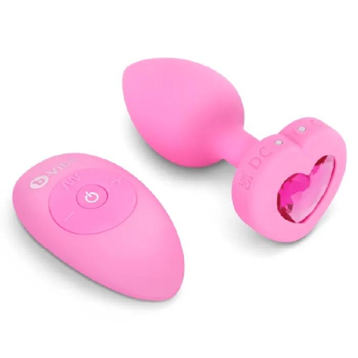 bVibe Anal VIBRATING HEART PLUG SM