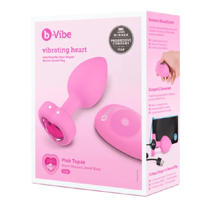 bVibe Anal VIBRATING HEART PLUG SM