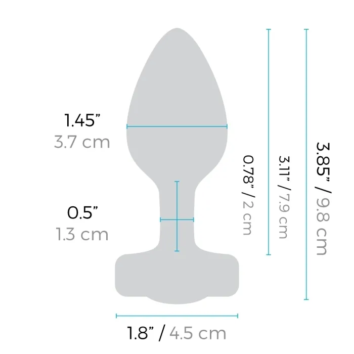 bVibe Anal VIBRATING HEART PLUG SM
