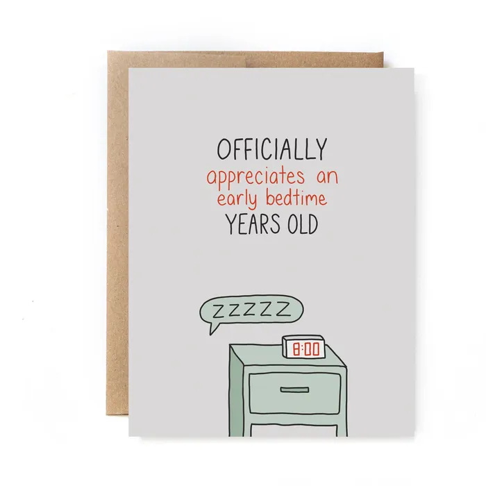 Birthday Card Early Bedtime Unblushing Vibrators
