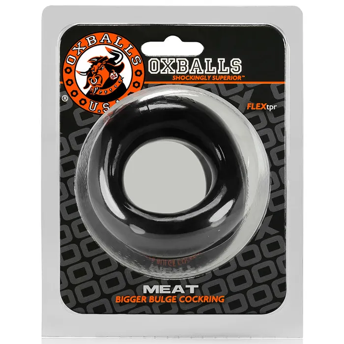 Blue Ox Designs Oxballs Anal Oxballs Meat Padded Cockring Black