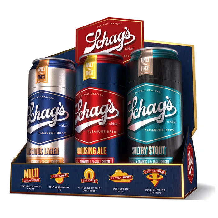Blush Schags Beer Can Stroker Assorted Dp6 Male Sex Toys