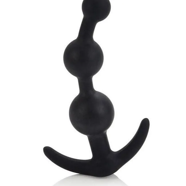 Booty Call Graduated Silicone Booty Beads Black CalExotics Anal