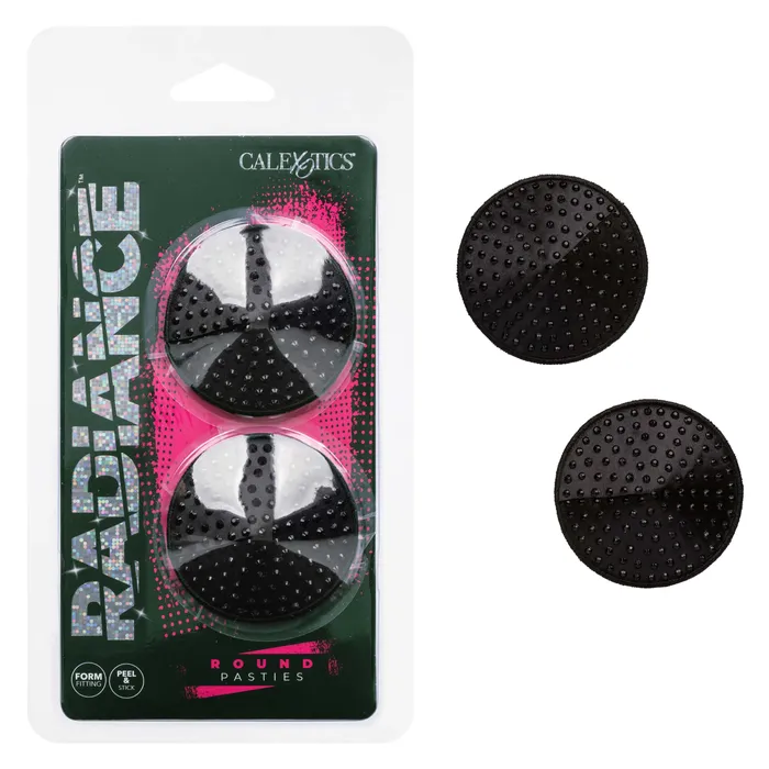 CalExotics Anal Radiance Round Pasties Black