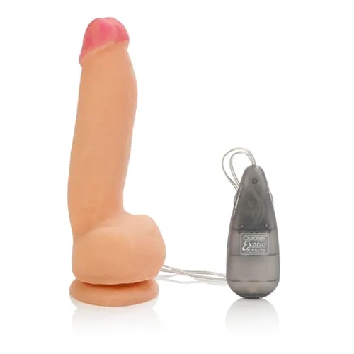 CalExotics Dildos Max Vibrating Cock And Balls Natural