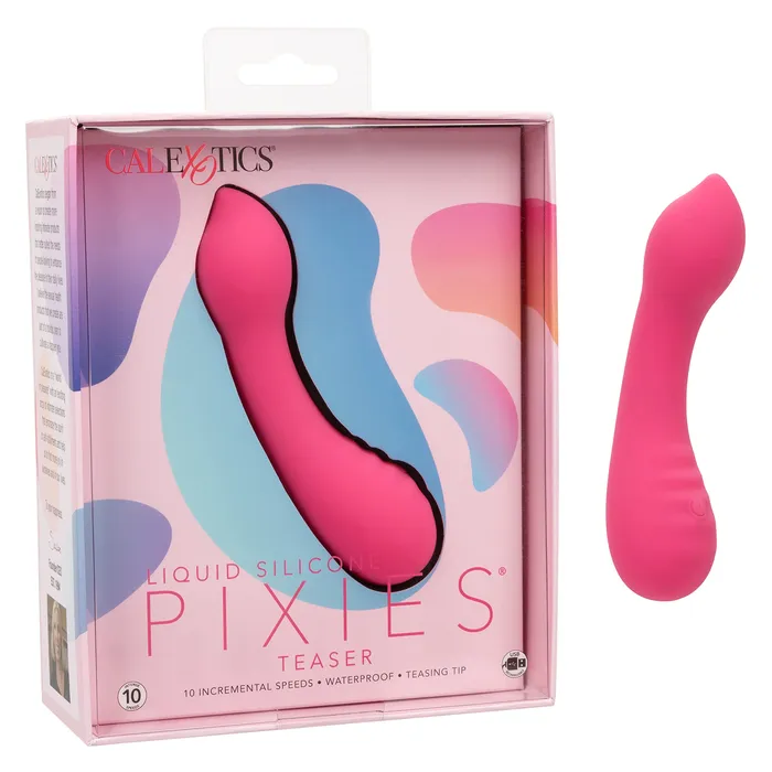 CalExotics Female Sex Toys Calexotics Liquid Silicone Pixies Teaser Rechargeable Travel Size Mini Vibrator Waterproof Adult Sex Toy For Women Pink CalExotics Female Sex Toys Calexotics Liquid Silicone Pixies Teaser Rechargeable Travel Size Mini Vibrator Waterproof Adult Sex Toy For Women Pink