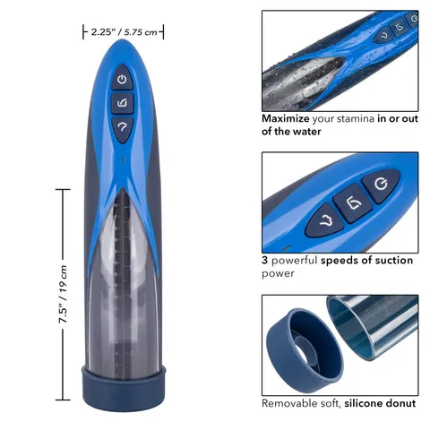CalExotics Max Stamina Rechargeable Waterproof Penis Pump Male Sex Toys