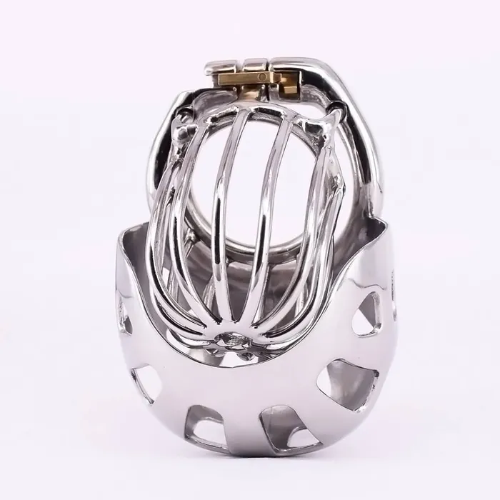 CHASTITY CAGE CO Male Cock Cage with Scrotum Testicle Pouch Male Sex Toys