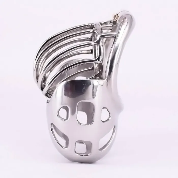 CHASTITY CAGE CO Male Cock Cage with Scrotum Testicle Pouch Male Sex Toys