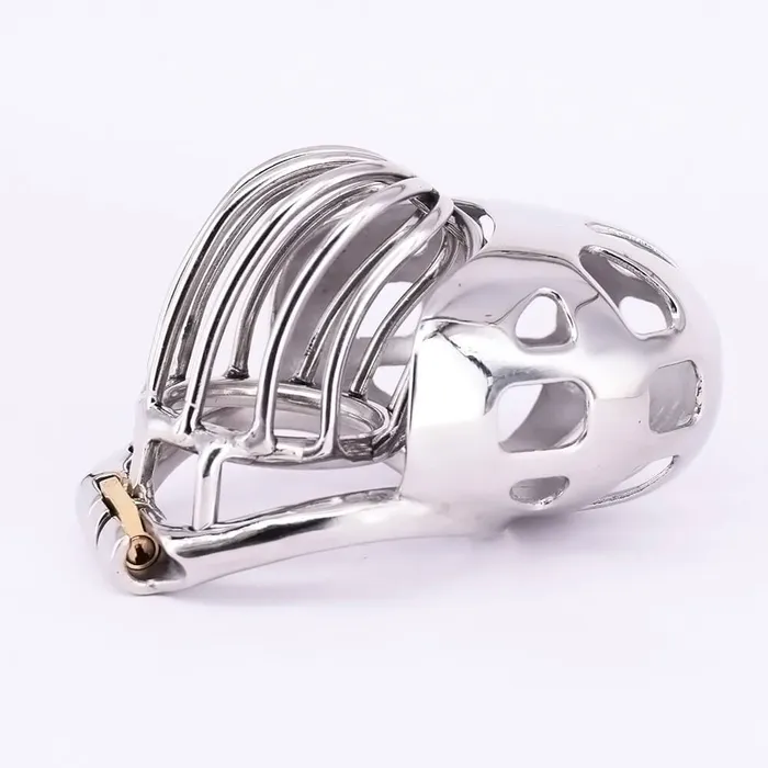 CHASTITY CAGE CO Male Cock Cage with Scrotum Testicle Pouch Male Sex Toys