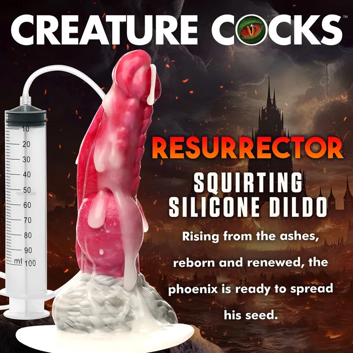 Creature Cocks Dildos Resurrector Phoenix Squirting Silicone Dildo