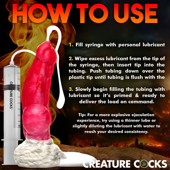 Creature Cocks Dildos Resurrector Phoenix Squirting Silicone Dildo