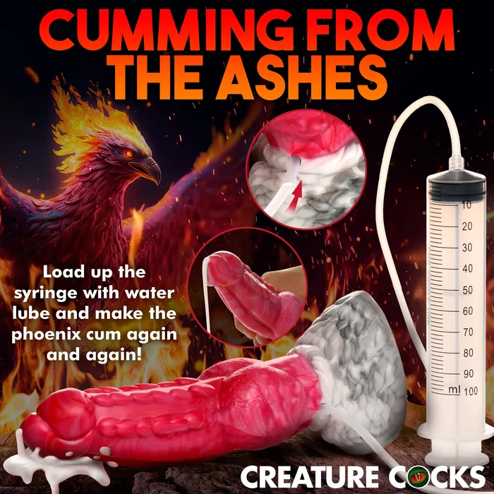 Creature Cocks Dildos Resurrector Phoenix Squirting Silicone Dildo