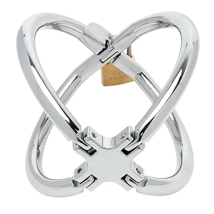 Cuffs Shackles Stainless Steel Cross Wrist Handcuffs Lockable Restraints Bondage Bdsm House of Dasein Couples