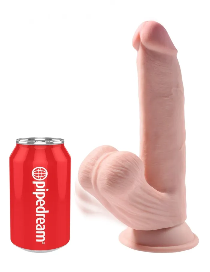 Dildos Jal Enterprises King Cock Plus 8 Triple Density Cock With Swinging Balls