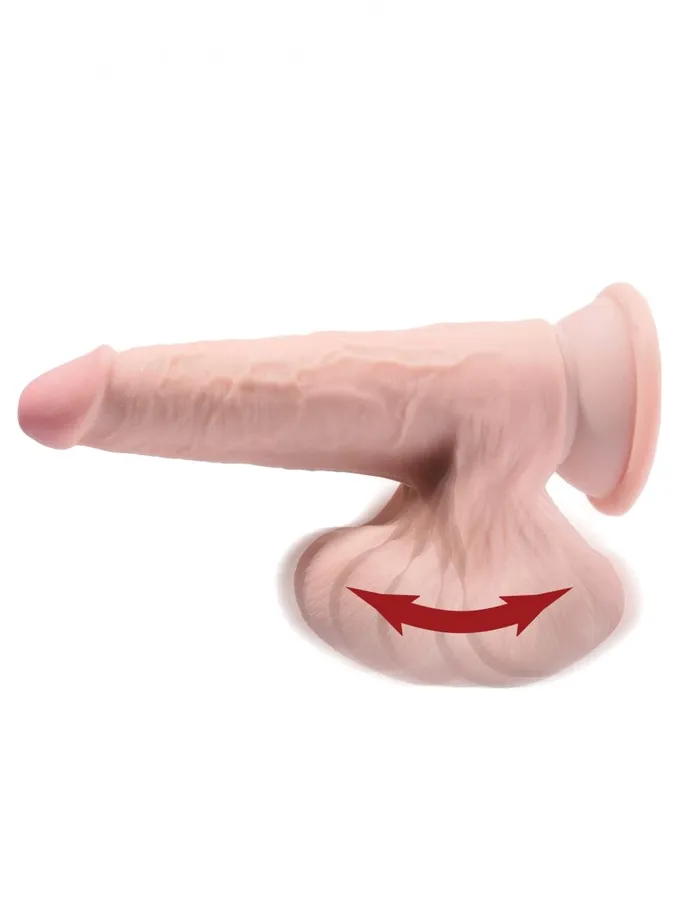 Dildos Jal Enterprises King Cock Plus 8 Triple Density Cock With Swinging Balls