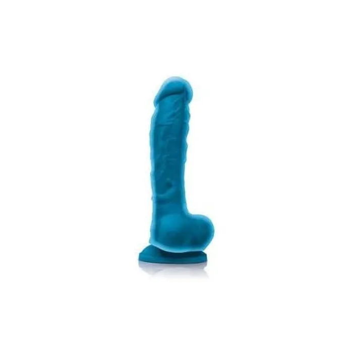 Dildos NS Novelties Ns Novelties Colours 8 Inch Dual Density Silicone Dildo Blue Dildos NS Novelties Ns Novelties Colours 8 Inch Dual Density Silicone Dildo Blue