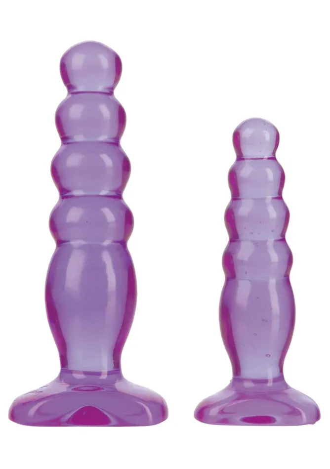 Doc Johnson Crystal Jellies Anal Delight Trainer Kit SmallLarge Suction Cup Base Purple Doc Johnson Anal Doc Johnson Crystal Jellies Anal Delight Trainer Kit SmallLarge Suction Cup Base Purple Doc Johnson Anal