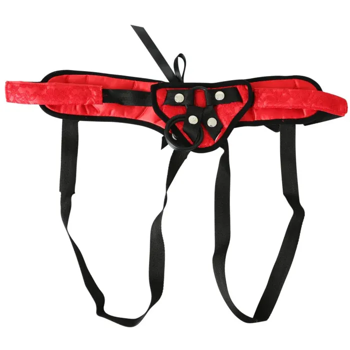Female Sex Toys Sportsheets SS Sunset Lace Corsette Adjustable StrapOn Harness Red Female Sex Toys Sportsheets SS Sunset Lace Corsette Adjustable StrapOn Harness Red