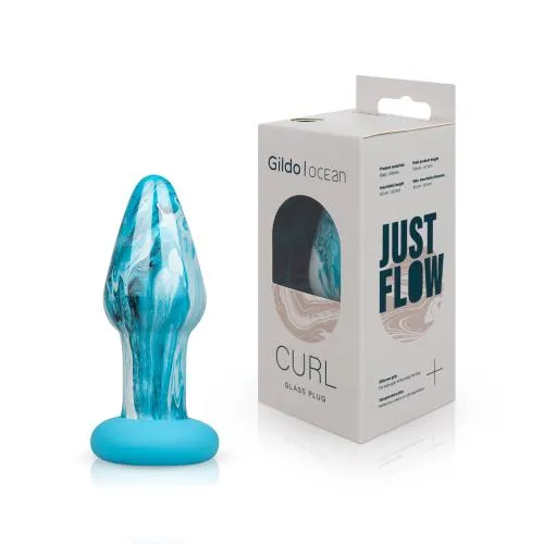 Gildo Ocean Curl Glass Butt Plug Gildo Anal