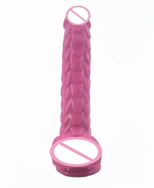 House of Dasein Female Sex Toys Realistic Dildos Long Silicone With Suction Cup Fish Scale Texture Anal Dildo Dong