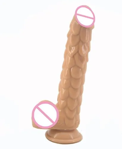 House of Dasein Female Sex Toys Realistic Dildos Long Silicone With Suction Cup Fish Scale Texture Anal Dildo Dong