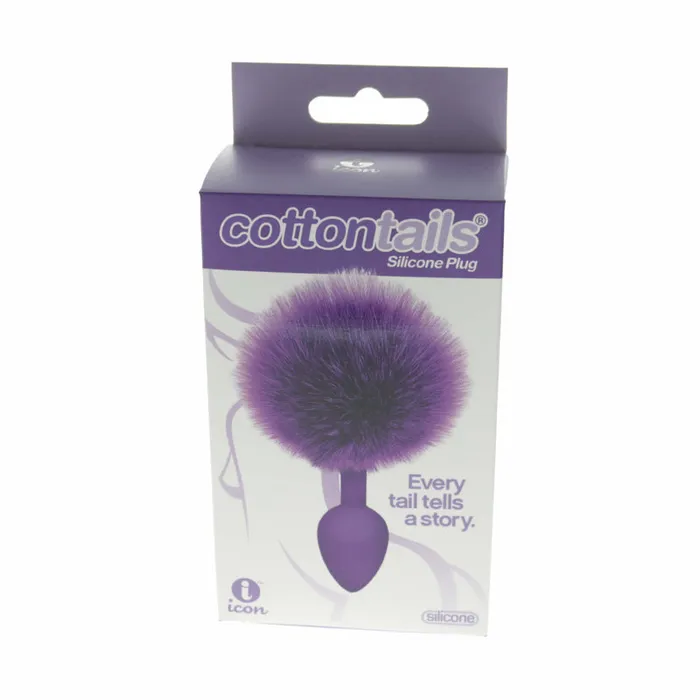 Icon Brands Inc Anal The 9quotS Cottontail Butt Plug Purple