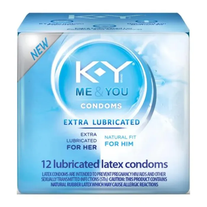 KY Extra Lubricated Latex Condoms 12 Count KY Male Sex Toys