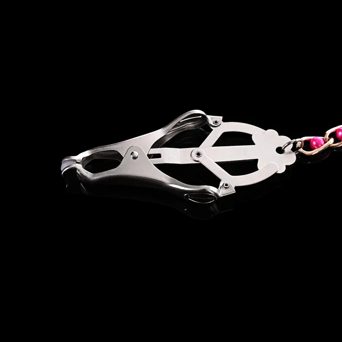 Kink Store Male Sex Toys Clover Clamps with Red Ball Chain By Kink Kink Store Male Sex Toys Clover Clamps with Red Ball Chain By Kink