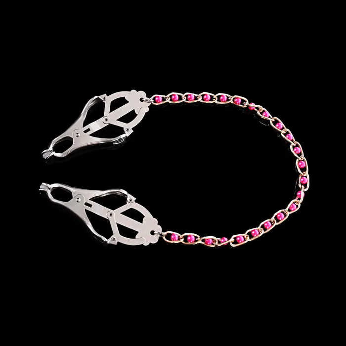 Kink Store Male Sex Toys Clover Clamps with Red Ball Chain By Kink Kink Store Male Sex Toys Clover Clamps with Red Ball Chain By Kink
