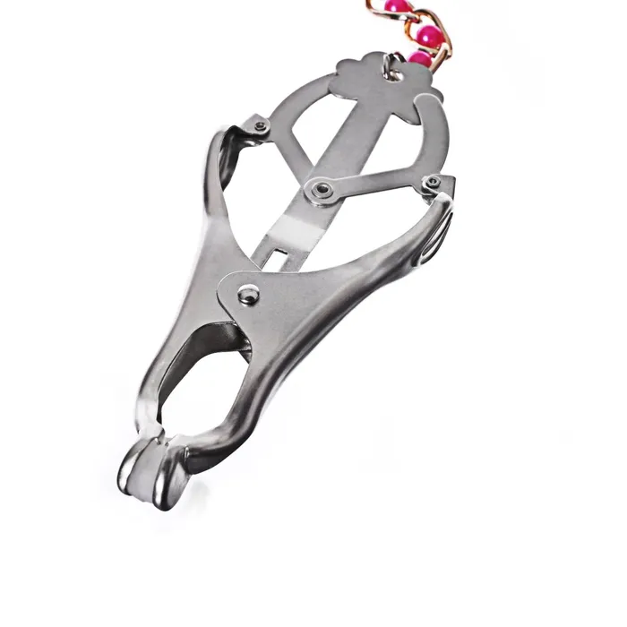 Kink Store Male Sex Toys Clover Clamps with Red Ball Chain By Kink Kink Store Male Sex Toys Clover Clamps with Red Ball Chain By Kink