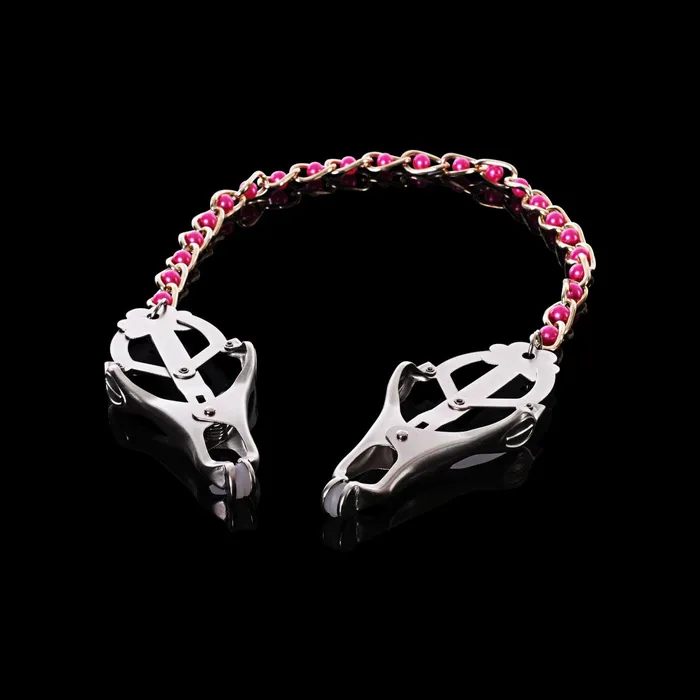 Kink Store Male Sex Toys Clover Clamps with Red Ball Chain By Kink Kink Store Male Sex Toys Clover Clamps with Red Ball Chain By Kink
