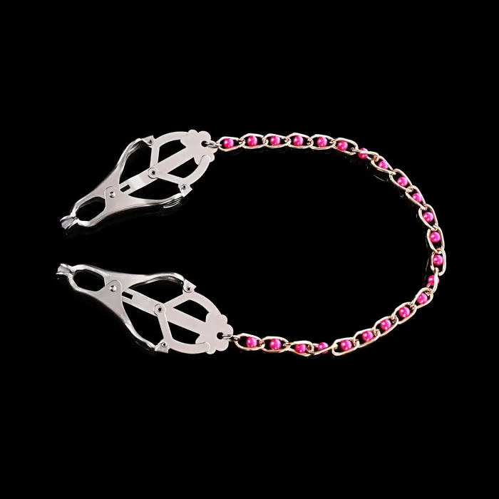 Kink Store Male Sex Toys Clover Clamps with Red Ball Chain By Kink Kink Store Male Sex Toys Clover Clamps with Red Ball Chain By Kink