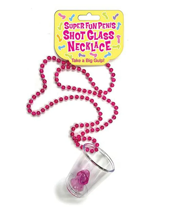 LITTLE GENIE Super Fun Shot Glass Necklace Dildos