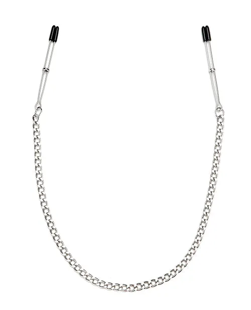 Lux Fetish Female Sex Toys Lux Fetish Adjustable Tweezer Nipple Clips wChain Lux Fetish Female Sex Toys Lux Fetish Adjustable Tweezer Nipple Clips wChain