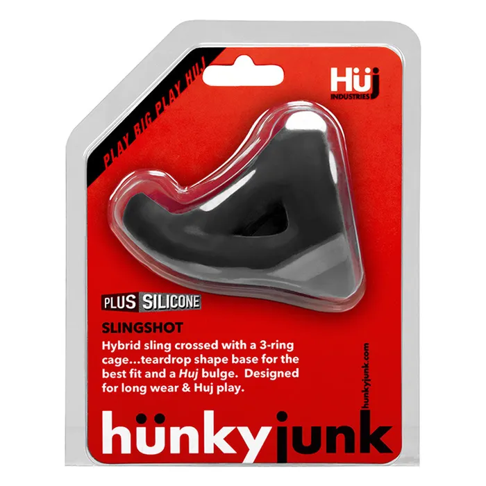 Male Sex Toys Hunkyjunk Slingshot 3 Ring Teardrop Tar Oxballs