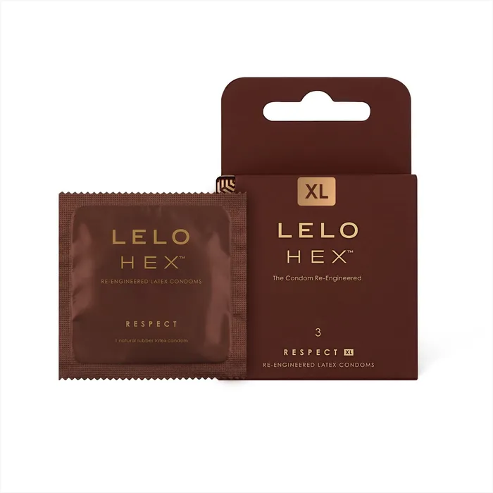 Male Sex Toys LELO Wd Hex Respect Xl Condom 3Pk Net