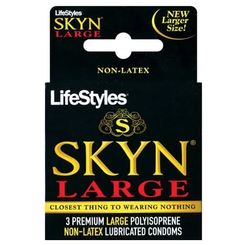 Male Sex Toys Lifestyles Skyn Large 3 Pack LifeStyles