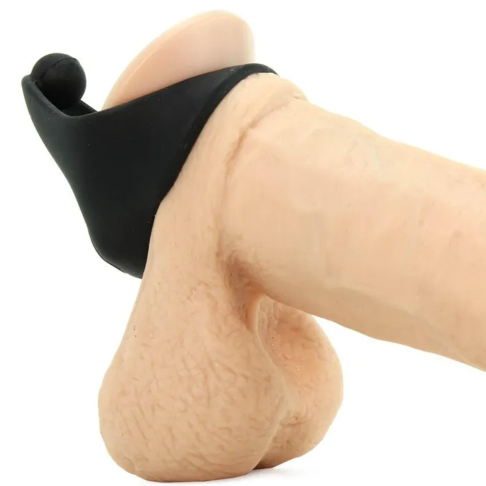 Male Sex Toys pink cherry ScreamingO SlingO Silicone Cock Ring in Black