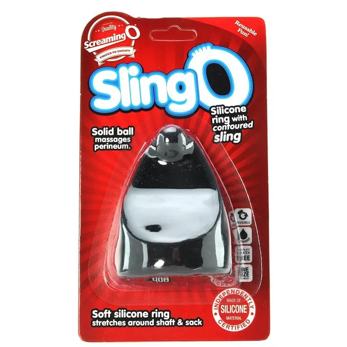 Male Sex Toys pink cherry ScreamingO SlingO Silicone Cock Ring in Black Male Sex Toys pink cherry ScreamingO SlingO Silicone Cock Ring in Black