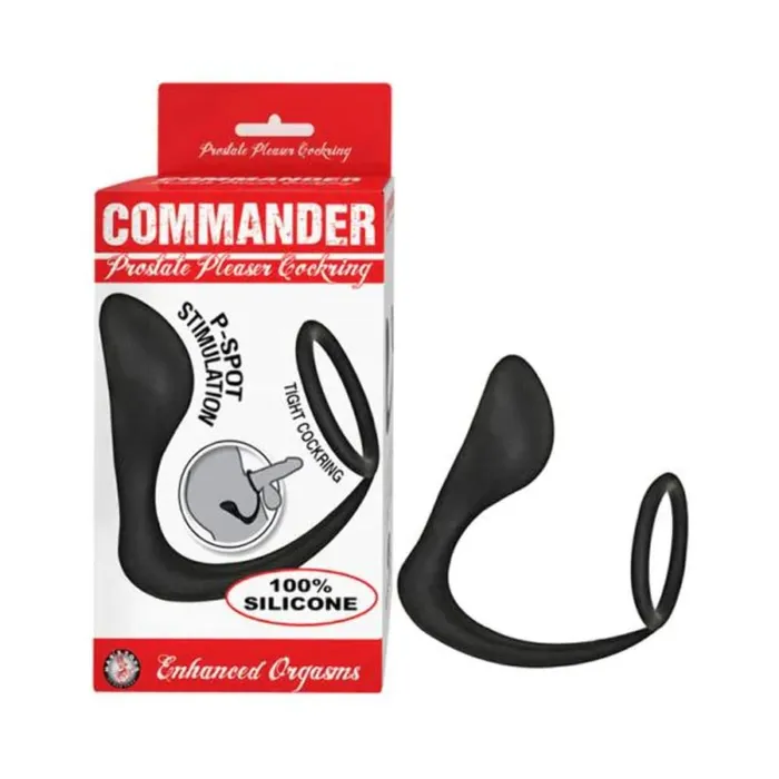 Nasstoys Anal Commander Prostate Pleaser Cockring Black