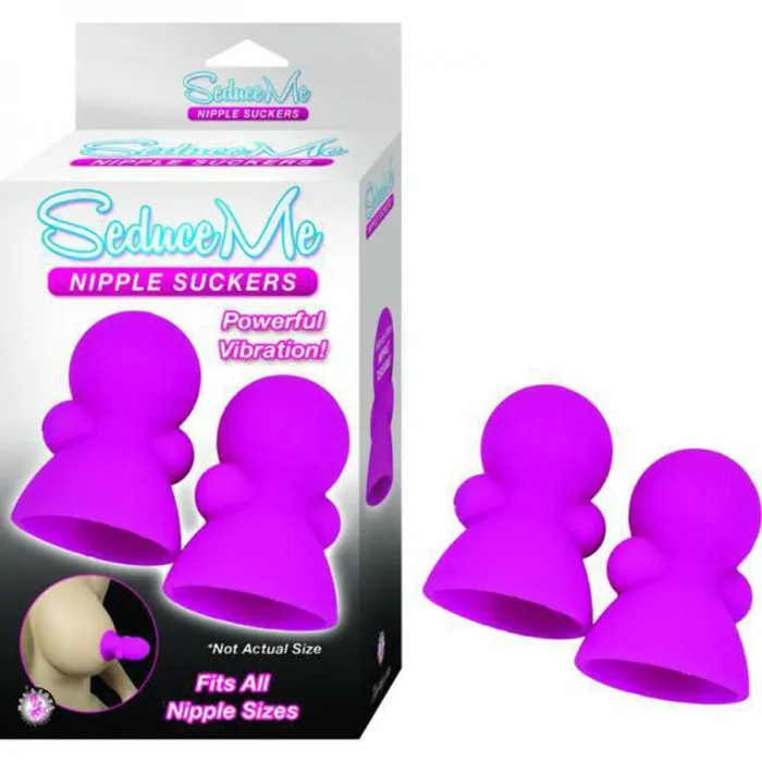 Nasstoys Vibrators Nasstoys Seduce Me Vibrating Nipple Suckers Pink