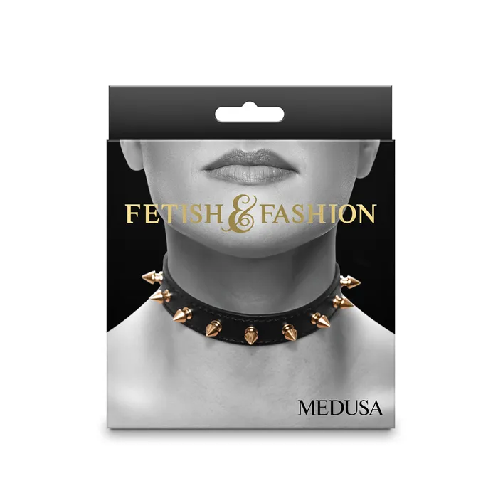 New Sensations Novel Anal Fetishfashion Medusa Collar Black