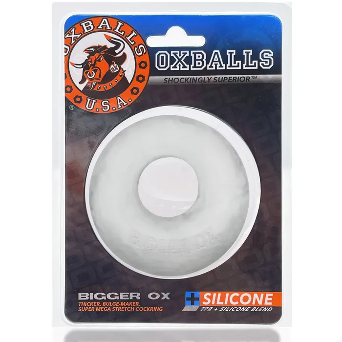 Oxballs Bigger Ox Cockring Clear Ice Dildos