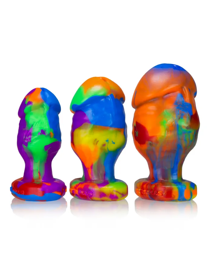 Oxballs Honcho 5 Inch Rainbow Silicone Veiny Butt Plug Oxballs Anal